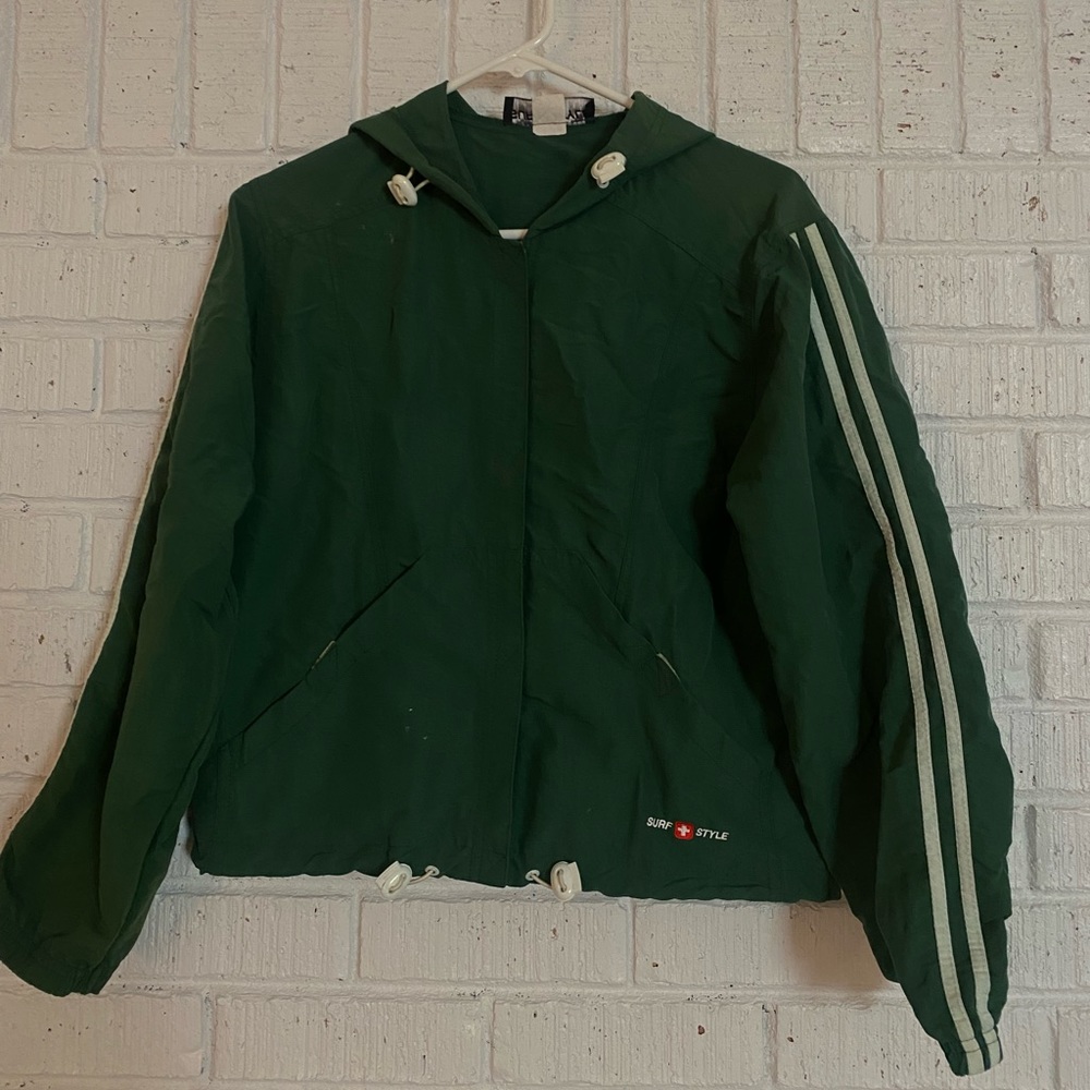 Womens Small Surf Style Vintage Wind-Breaker/ Rain Jacket